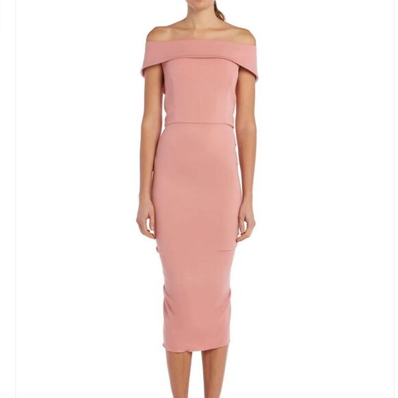 ISSUE NEW YORK Off Shoulder RUFFLE BACK EXPOSED ZIPPER DRESS dress size S - Picture 13 of 15